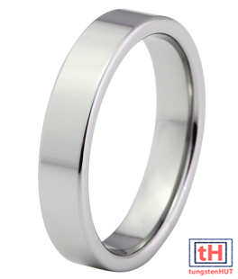 Pipe Cut Tungsten Carbide Ring 4MM